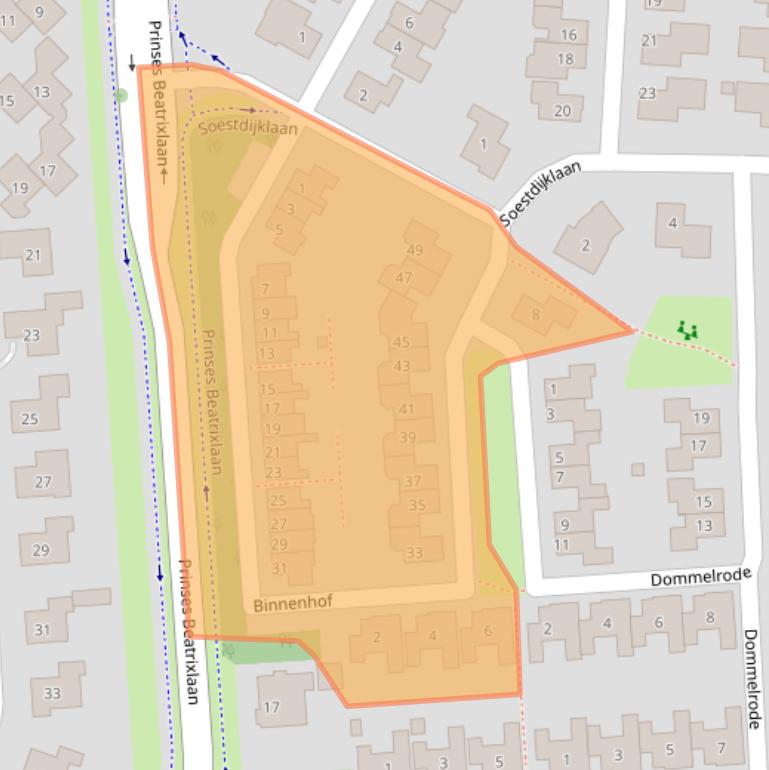 Kaart van postcodegebied 4371TD.