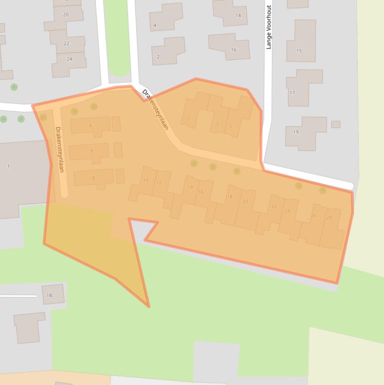 Kaart van postcodegebied 4371TG.