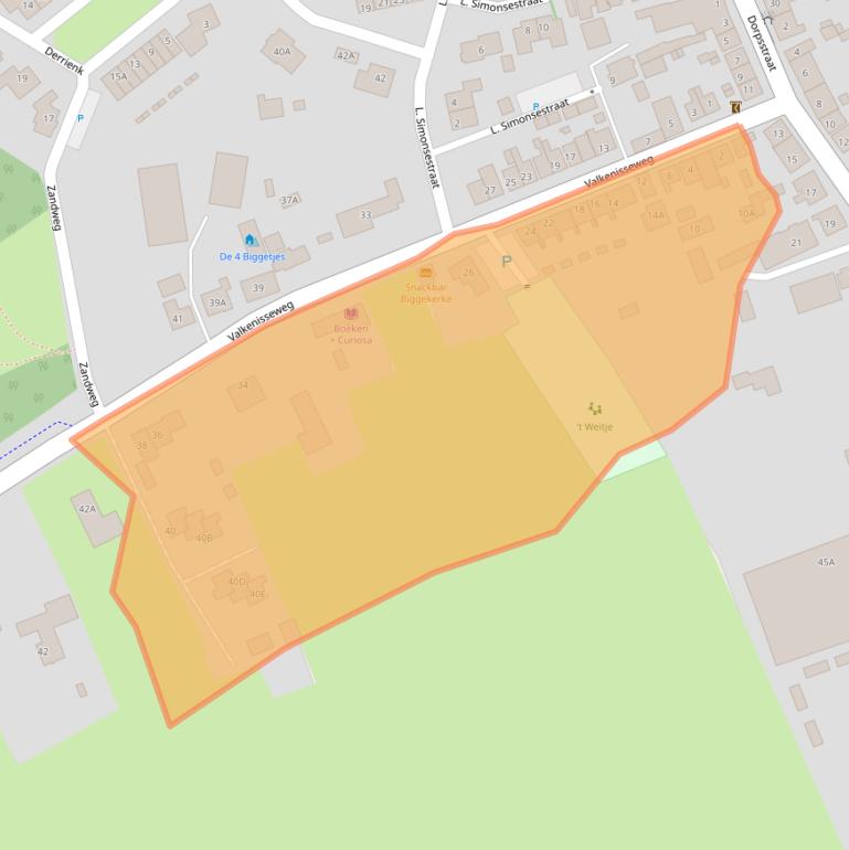 Kaart van postcodegebied 4373AS.