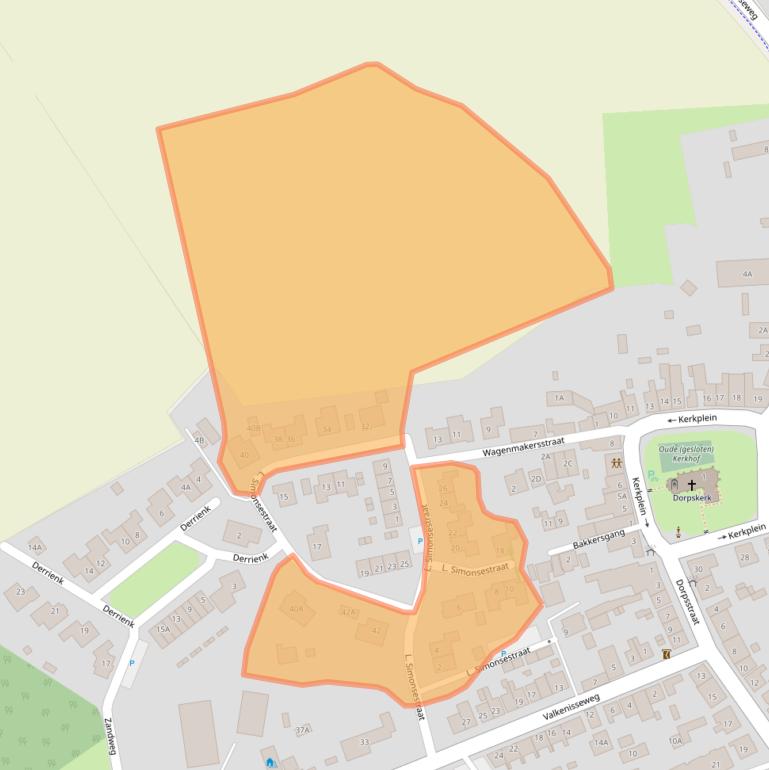 Kaart van postcodegebied 4373AV.