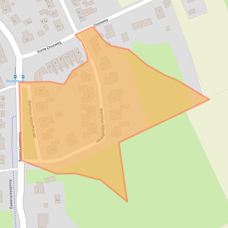 Kaart van postcodegebied 4373BC.