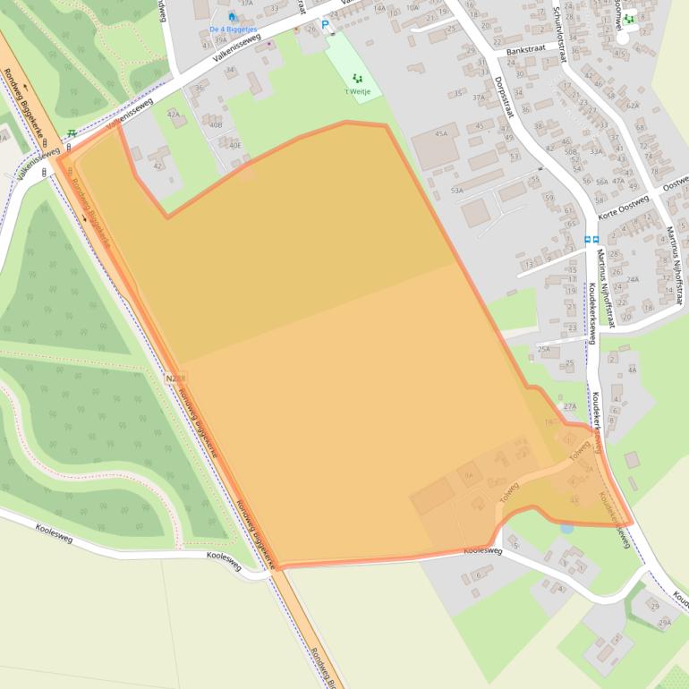 Kaart van postcodegebied 4373RC.