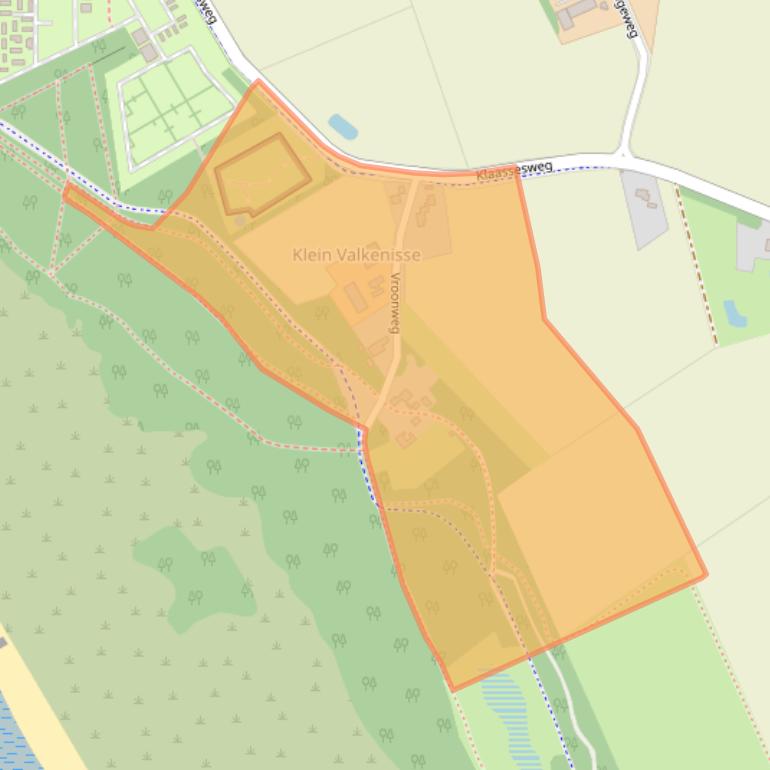 Kaart van postcodegebied 4373RL.