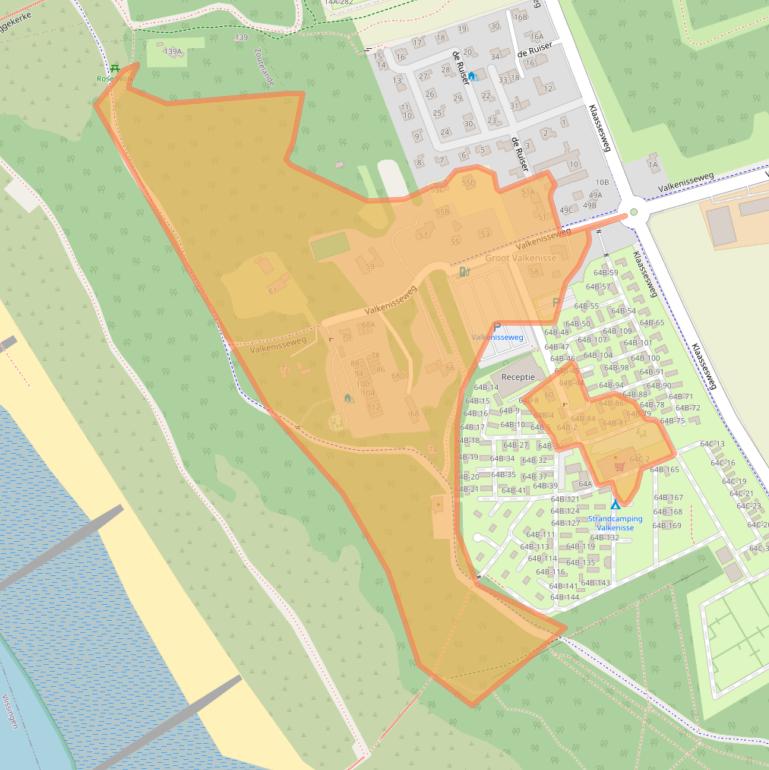 Kaart van postcodegebied 4373RP.