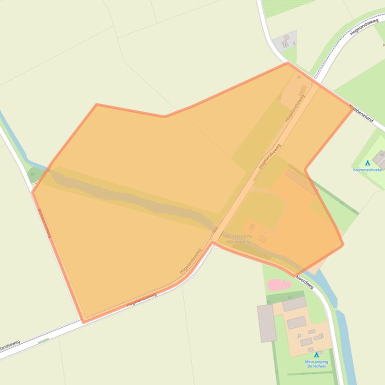 Kaart van postcodegebied 4373SJ.