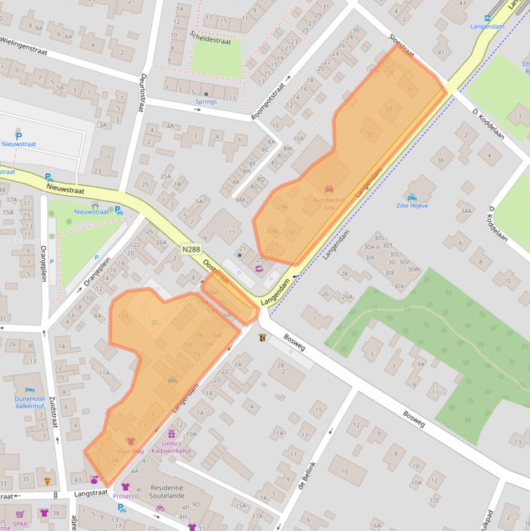 Kaart van postcodegebied 4374AA.