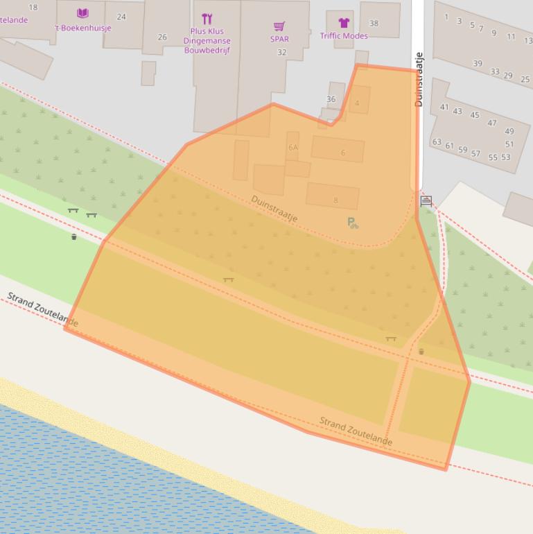 Kaart van postcodegebied 4374AM.