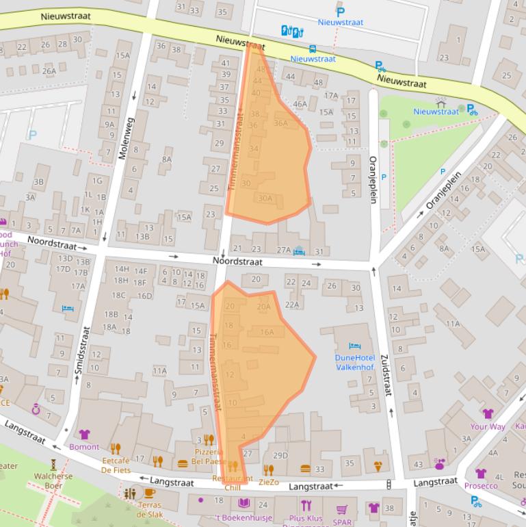 Kaart van postcodegebied 4374AS.