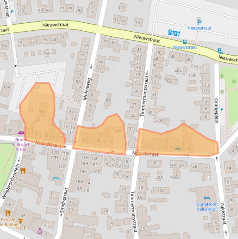 Kaart van postcodegebied 4374AV.