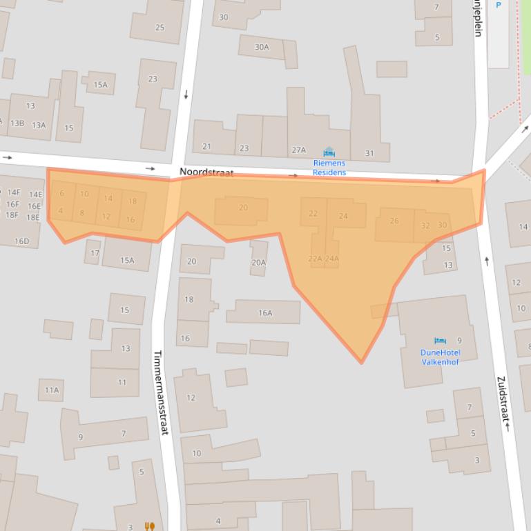 Kaart van postcodegebied 4374AW.