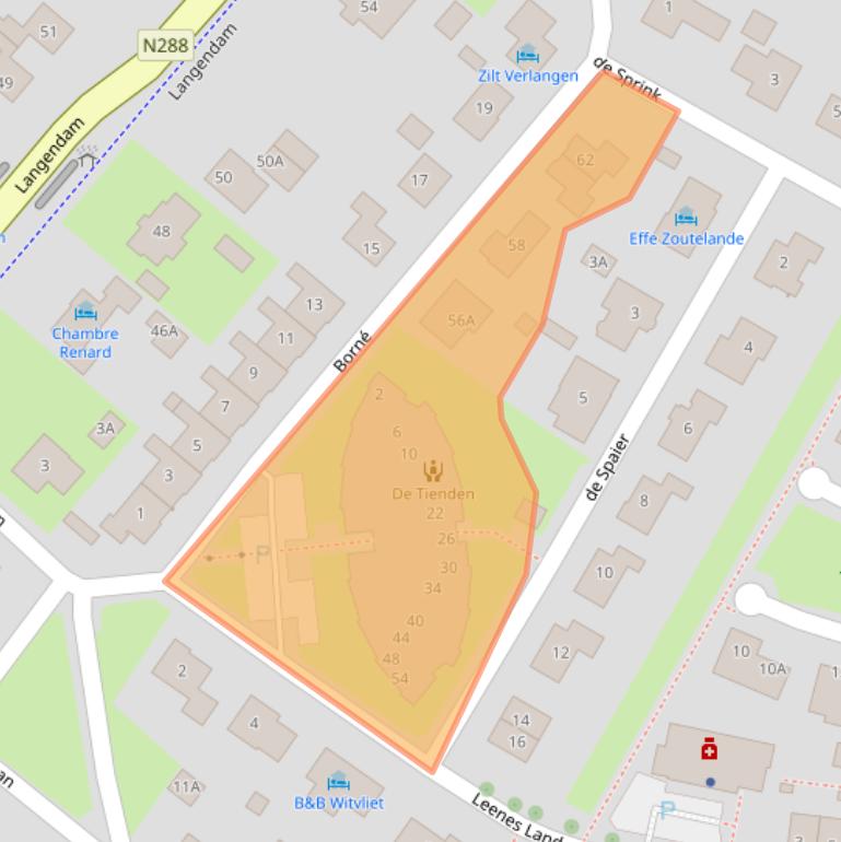 Kaart van postcodegebied 4374DB.