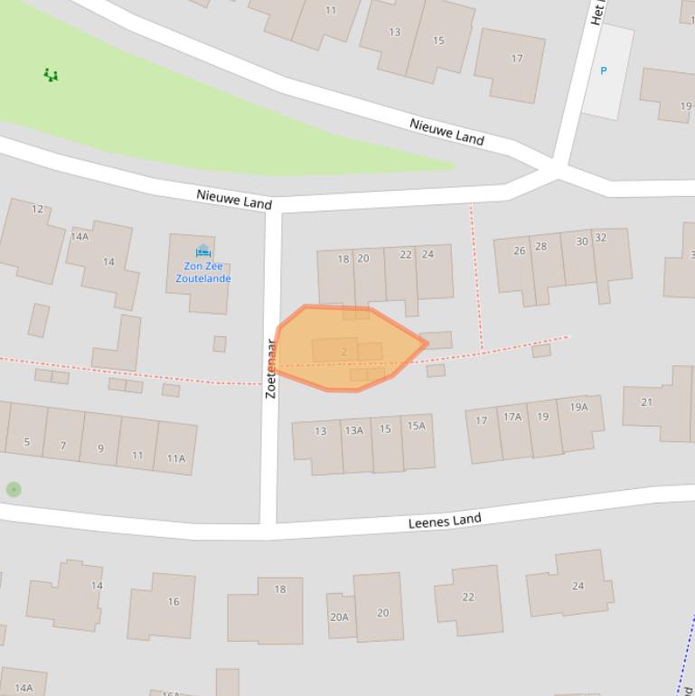 Kaart van postcodegebied 4374DJ.