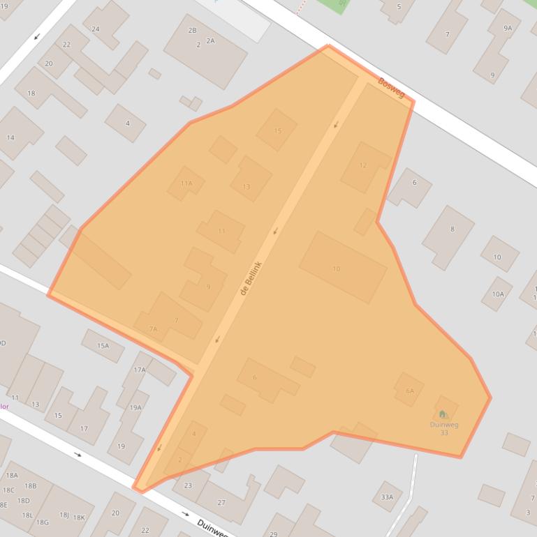 Kaart van postcodegebied 4374EH.