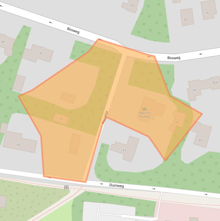 Kaart van postcodegebied 4374EX.