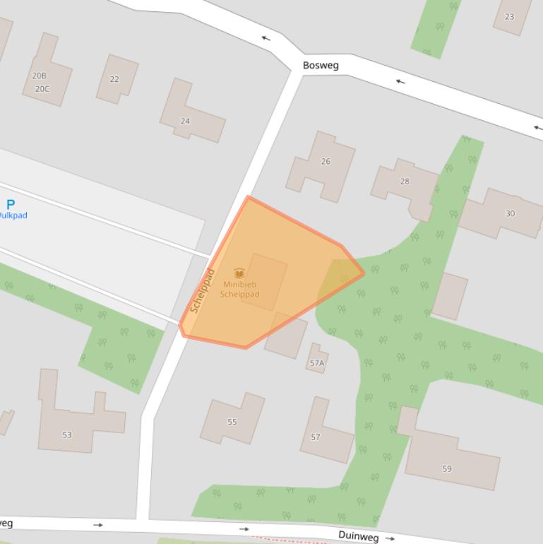 Kaart van postcodegebied 4374EZ.