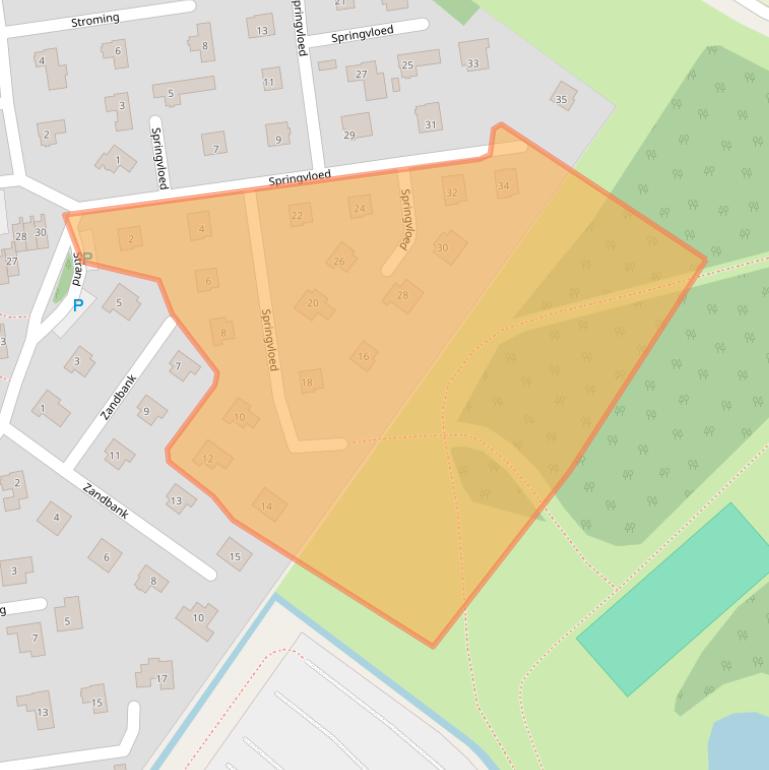 Kaart van postcodegebied 4374LL.