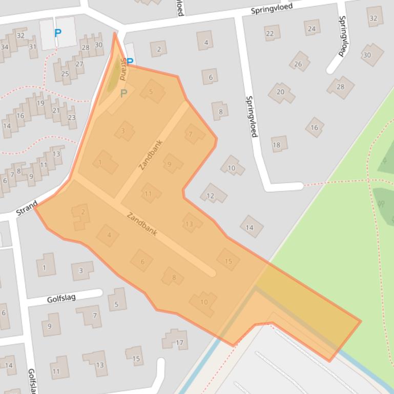 Kaart van postcodegebied 4374LM.