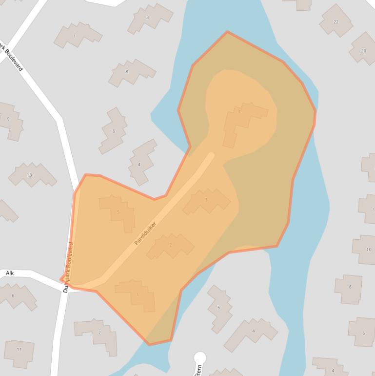 Kaart van postcodegebied 4374MC.