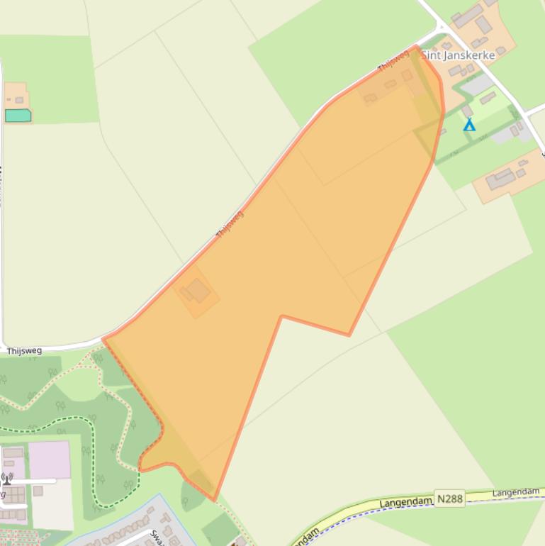 Kaart van postcodegebied 4374SG.