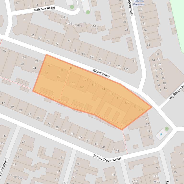 Kaart van postcodegebied 4381AS.