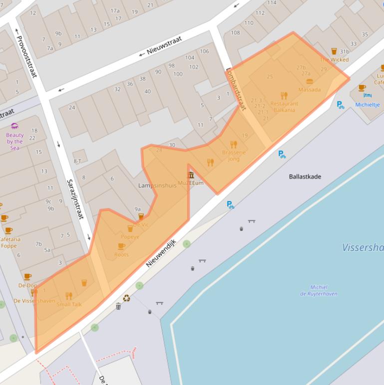 Kaart van postcodegebied 4381BV.