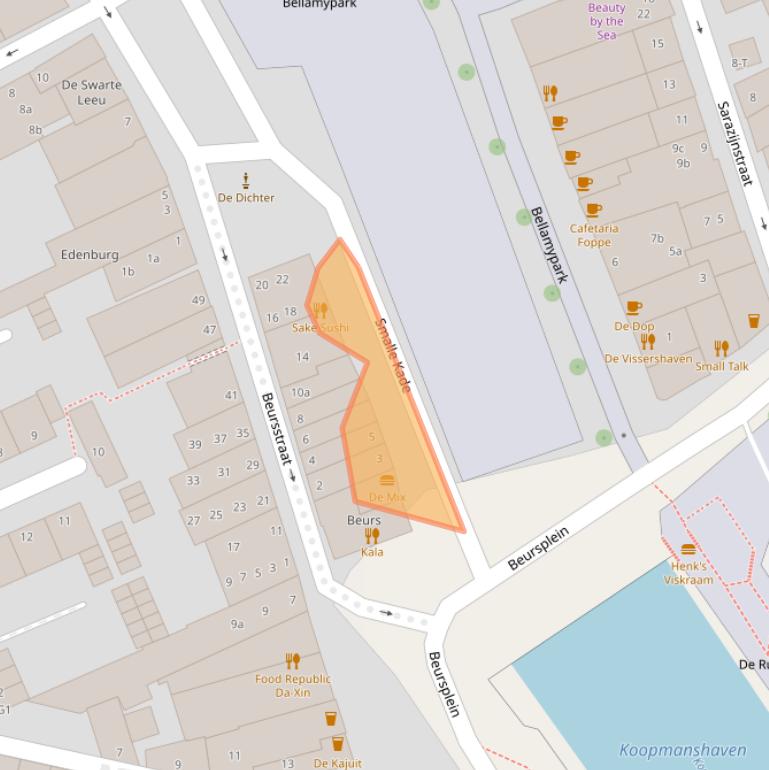 Kaart van postcodegebied 4381CE.