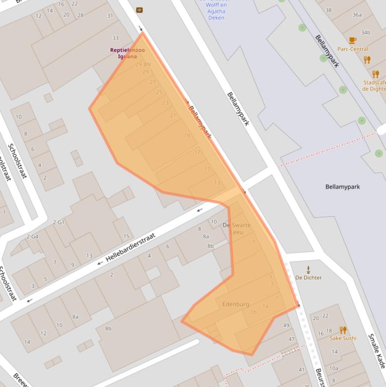 Kaart van postcodegebied 4381CG.