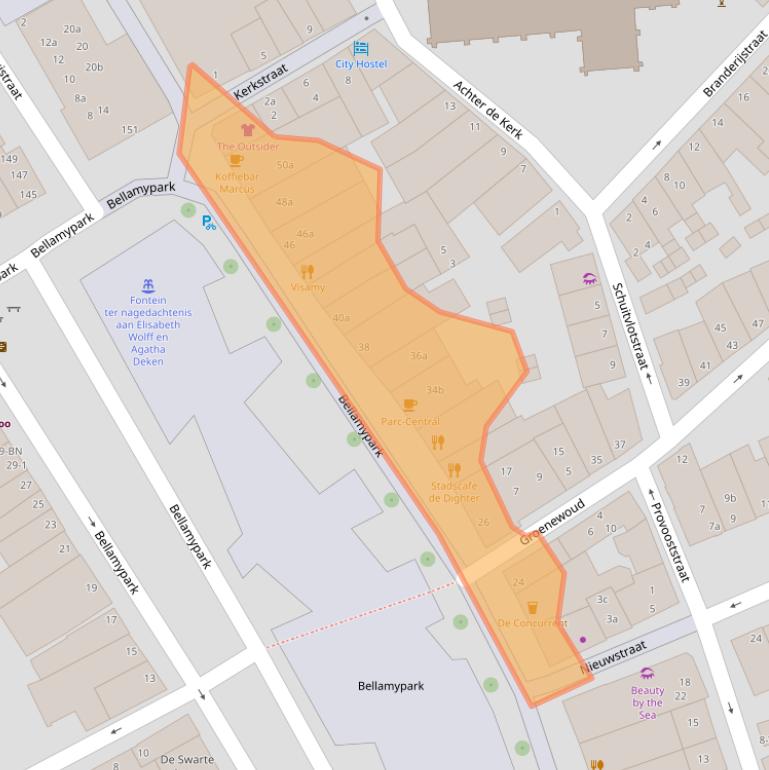 Kaart van postcodegebied 4381CK.