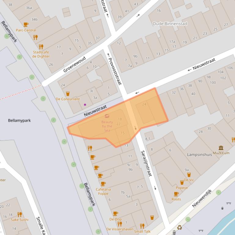 Kaart van postcodegebied 4381CT.