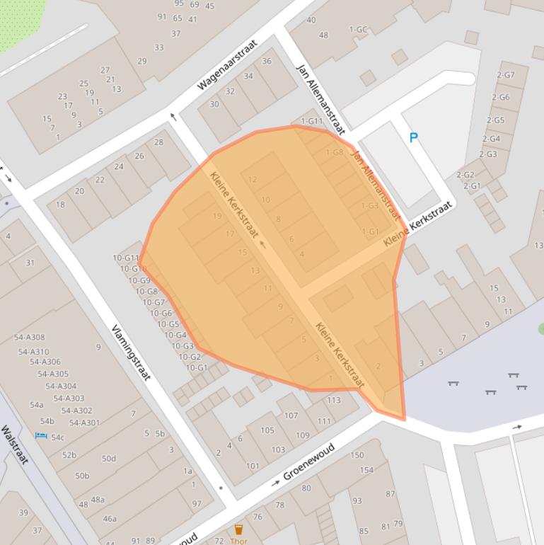 Kaart van postcodegebied 4381EA.