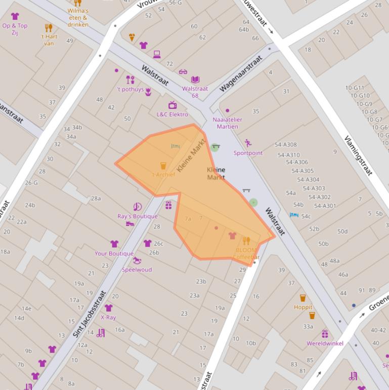 Kaart van postcodegebied 4381EJ.