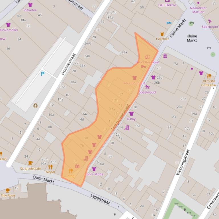 Kaart van postcodegebied 4381EK.
