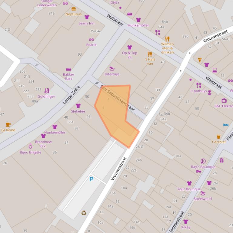 Kaart van postcodegebied 4381EP.