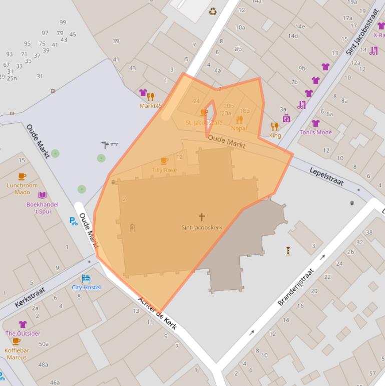 Kaart van postcodegebied 4381ES.