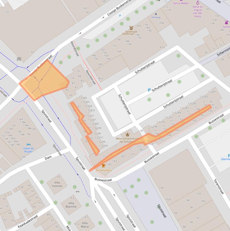 Kaart van postcodegebied 4381GM.