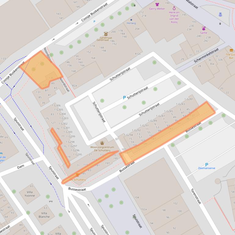 Kaart van postcodegebied 4381GN.