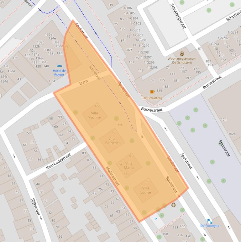 Kaart van postcodegebied 4381HP.