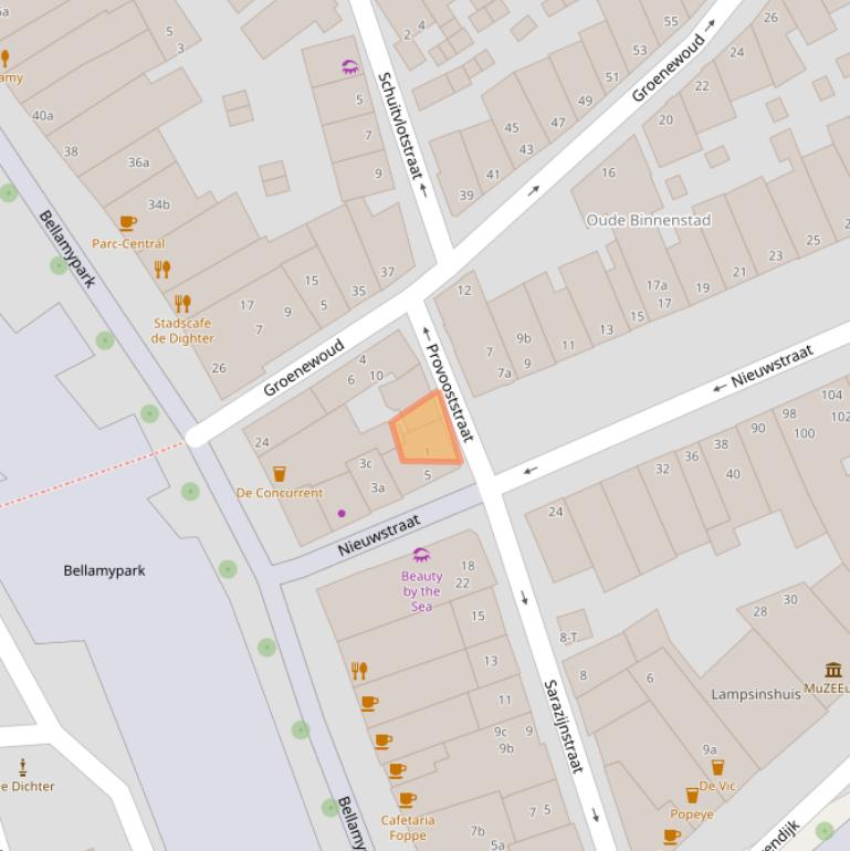 Kaart van postcodegebied 4381HV.