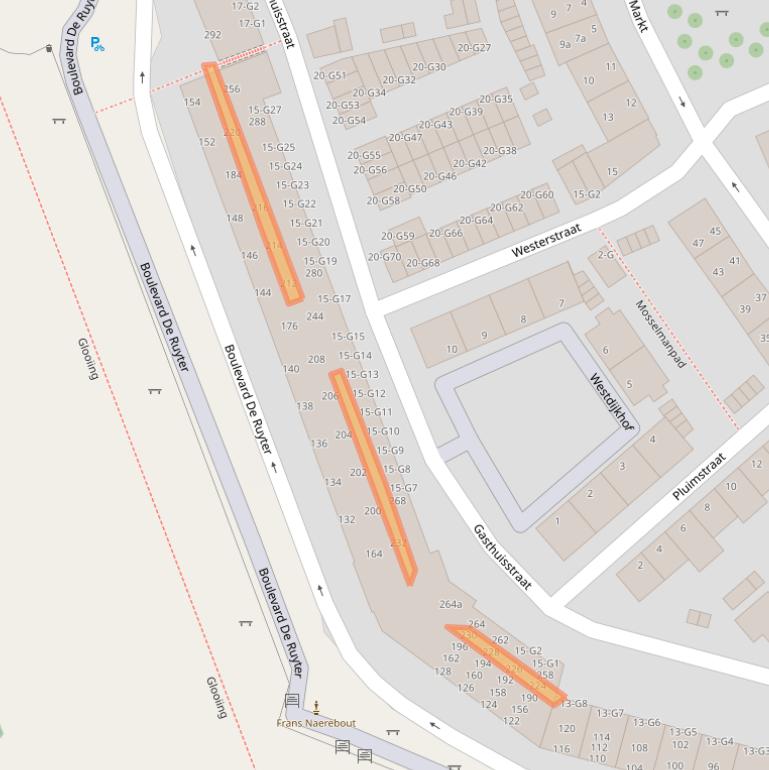 Kaart van postcodegebied 4381KH.