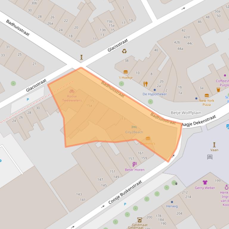 Kaart van postcodegebied 4381LM.