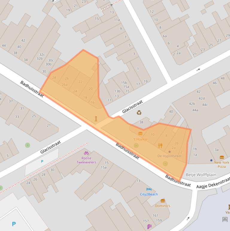 Kaart van postcodegebied 4381LS.