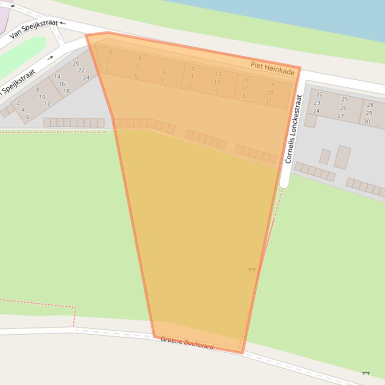 Kaart van postcodegebied 4381NC.