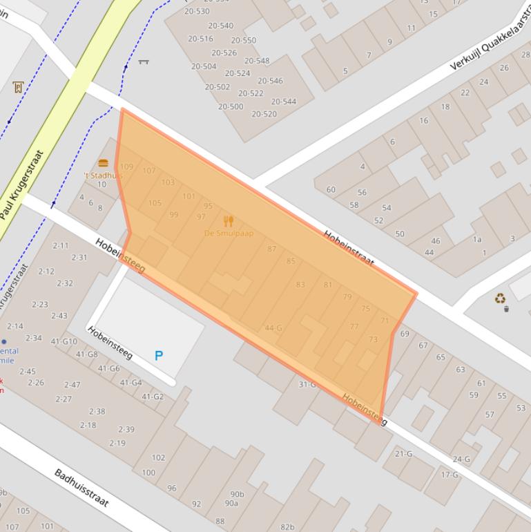 Kaart van postcodegebied 4381PC.