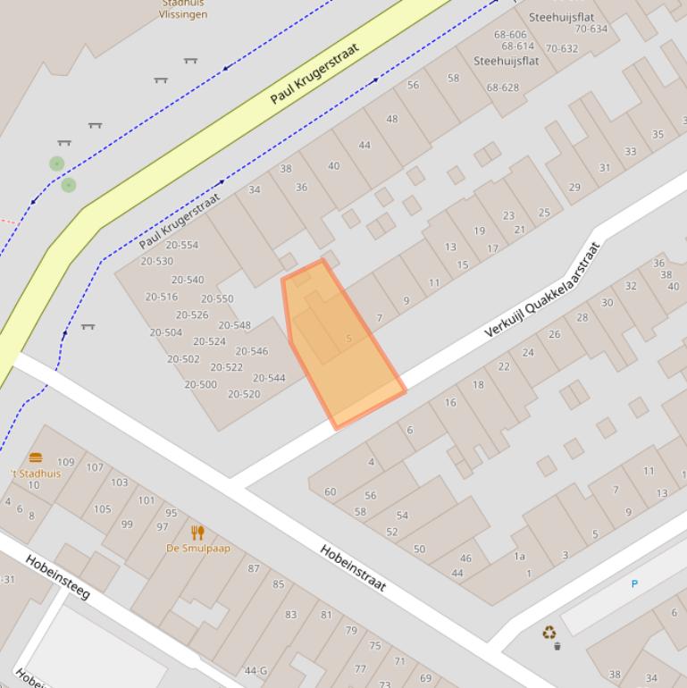 Kaart van postcodegebied 4381PH.