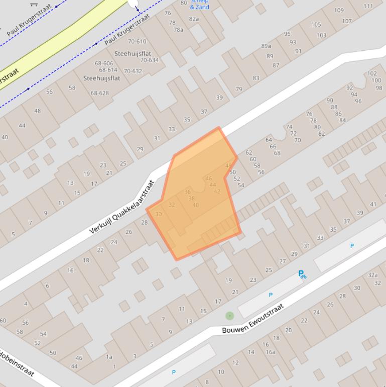 Kaart van postcodegebied 4381PM.