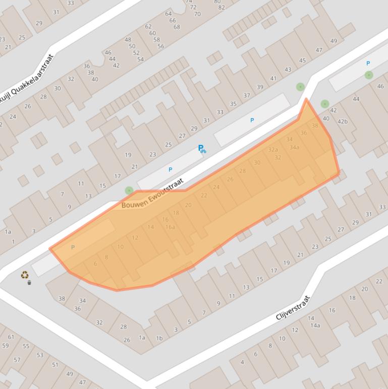 Kaart van postcodegebied 4381PR.