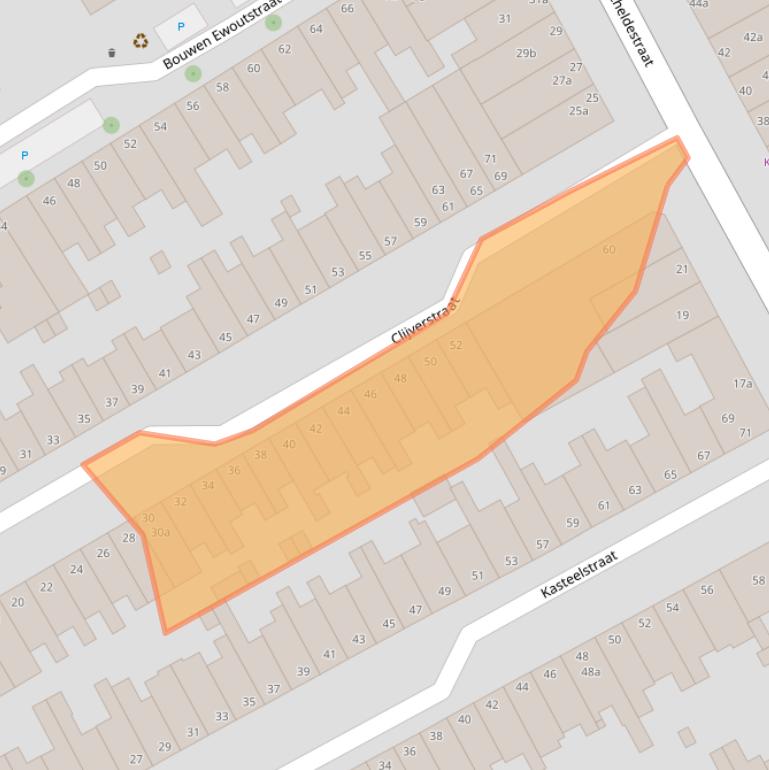 Kaart van postcodegebied 4381PX.