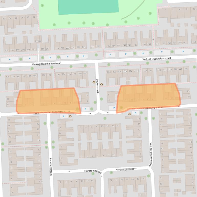 Kaart van postcodegebied 4381ST.