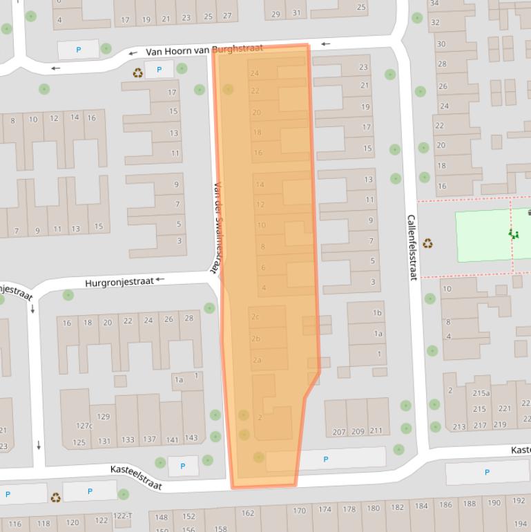 Kaart van postcodegebied 4381TD.