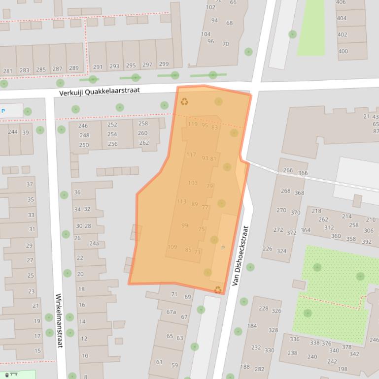 Kaart van postcodegebied 4381TW.